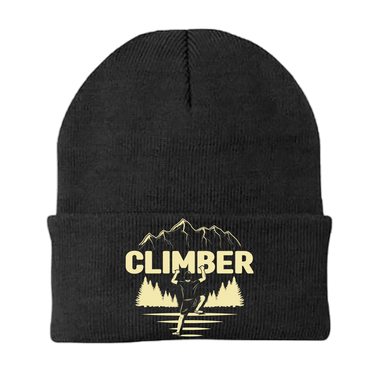 Climber Embroidered Beanie